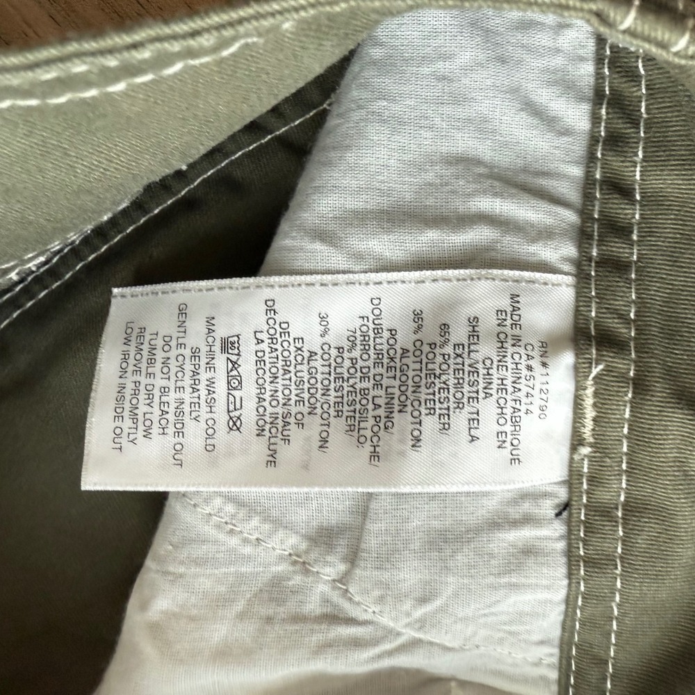 True Religion Kalamata Bobbi Baggy Cargo Pants Wide Leg Contrast Stitch‎ 29 - Picture 4 of 8